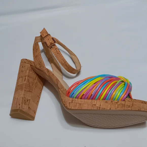 JESSICA SIMPSON Darleena Multicolor  Women's Platform  Sandals - 8W - Picture 5 of 7